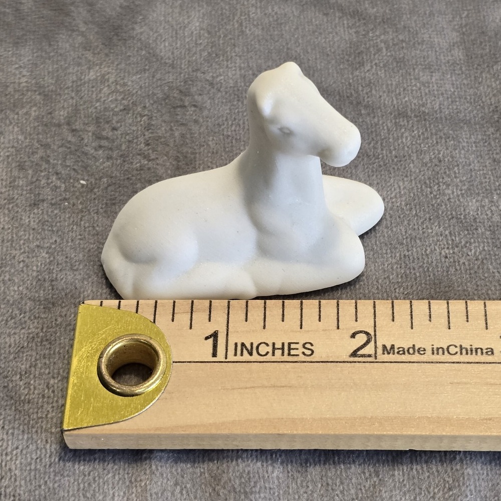 Jade Collection Porcelain Christmas Nativity Donkey Figure Ceramic Vintage - Picture 8 of 8